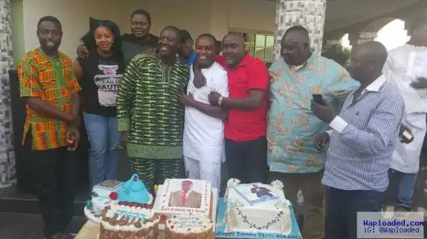 Actor Femi Adebayo Celebrates 43rd Birthday In His New House In Ibadan